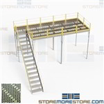 Pre-Engineered Mezzanines Factory Direct Prefab Platforms Stairs Handrails Decks