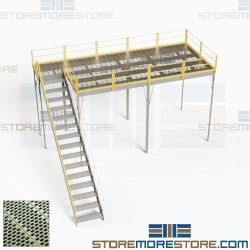 Pre-Engineered Mezzanines Factory Direct Prefab Platforms Stairs Handrails Decks