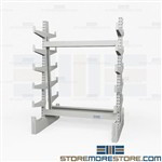 Racks Storing Pipe & Bar Stock | Industrial Horizontal Steel Storage Racks