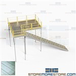 Pre-Engineered Storage Platform Mezzanine Freestanding Two-Story Floorspace