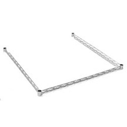 21" x 48" Chrome 3-Sided Double Truss Frame, #SMS-69-DTF2148-C