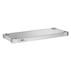 18" x 36" 16 Gauge Stainless Steel Flat Shelf - Quik-Set&reg; Solid Shelving, #SMS-69-HDS1836SF