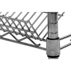 18" x 24" Eaglebrite&reg; Zinc Angled Shelf, Hanger Rails Included, #SMS-69-M1824Z