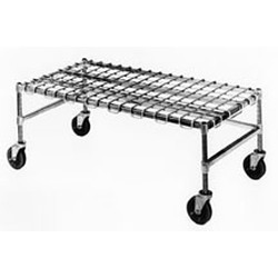 18" x 60" Chrome, Mobile Dunnage Rack, #SMS-69-MDR1860-C