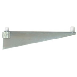 14" Regular Aluminum Single Knob Bracket, Left - for Cantilevered Shelving System, #SMS-69-MMB-K/A-14-L
