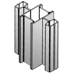 108" Regular Aluminum Heavy Duty Uprights - for Cantilevered Shelving System, #SMS-69-MMBB/A-9