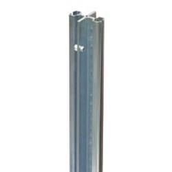 144" Regular Grey Epoxy Back-To-Back Upright - Floor-To-Ceiling for Cantilevered Shelving System, #SMS-69-MMBB/FC-12