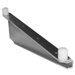 18" Regular Aluminum Heavy Duty Single Knob "C" Brackets, Right - for Cantilevered Shelving System, #SMS-69-MMBC-K/A-18-R