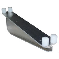 24" Regular Aluminum Heavy Duty Double Knob "C" Brackets - for Cantilevered Shelving System, #SMS-69-MMDBC-K/A-24