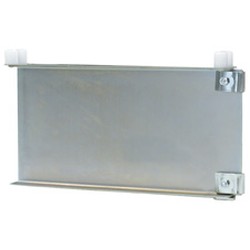 14" Regular Stainless Steel Double Foot Bracket with Knobs - for Cantilevered Shelving System, #SMS-69-MMDFBSSK-149