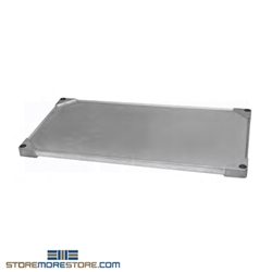 14" x 36" Valu-Master&reg; Gray Epoxy Solid Shelf, #SMS-69-SS1436V