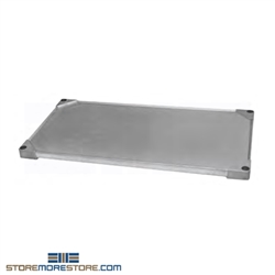 [Change Photo] 14" x 48" Galvanized Solid Shelf, #SMS-69-SS1448G