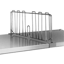 14" Chrome Shelf Divider for Solid Shelving, #SMS-69-SSD14-C