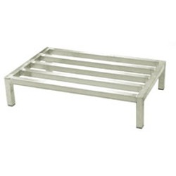 20" x 48" x 12" Aluminum Dunnage Rack. 2000 Lb. Weight Capacity, 4 Legs, and 4 Lats, #SMS-69-WDR204812-A