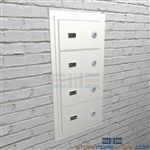 Pistol security cabinets for handguns and sidearms