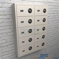 Small arm wall cubbies cabinets are hanging wall cabinets that have locking pistol storage compartments for all types of handguns.