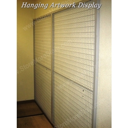 Wall Mounted Art Rack Wire Mesh Display from China 