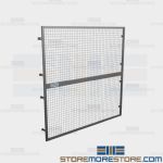 Overhead Pallet Rack Safety Panels Screen Guards Protecting Employees Warehouse