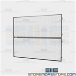 Pallet Rack Safety Fencing Protecting Employees Objects Fall Off Overhead