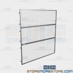Pallet Rack Back Panels Overhead Safety Fencing Protecting Pedestrians Warehouse