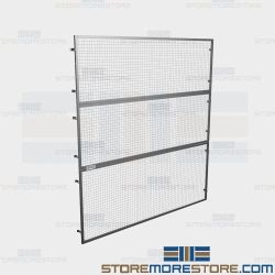 Pallet Rack Back Panels Overhead Safety Fencing Protecting Pedestrians Warehouse