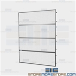 Overhead Pallet Rack Fall Guards Safety Shields Protecting Employees Warehouse