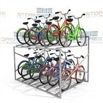 Rack Storing Bicycles Stores 12 Bikes (7' Wide x 5'8" Deep x 3'11" High), SMS-79-BK712