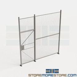 Warehouse Partitions 10' High Industrial Fencing Panels Dividers Wirecrafters