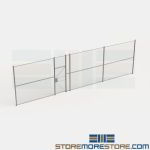 One Wall Wire Security Partitions Warehouse Fence Cage RapidWire 10' panels
