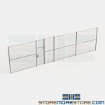Security Cages for Storage Rooms Modular Wire Partitions Indoor Fencing Welded