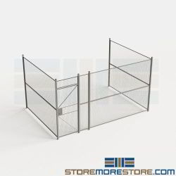 Wire Partition Security Wall Indoor Fence Cages Evidence Storage Area Welded