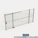 Wire Interior Dividers 18' Wide Warehouse Partition Wall Panels 10' High