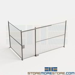 Wire Security Partitions 8' High Industrial Steel Modular Panels Wirecrafters