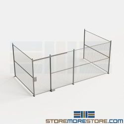 Server Room Wire Partition Walls Colocation Sliding Door Cages Data Centers