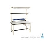Assembly Workstation, 72"x30" with adjustable height 30"-36", #SMS-80-BIB03