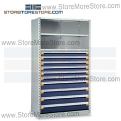 Modular Drawer Shelving R5SGE-7548052 | Industrial Steel Shelves 42 x 24 x 75
