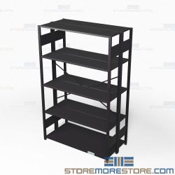 Open Freestanding Industrial Storage Shelving, Starter Unit, 5 Shelves (36" Wide x 48" Deep x 75" High), #SMS-81-SHD1003B