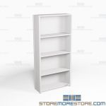 Closed Industrial Storage Shelving, Starter Unit, 5 Shelves (36" Wide x 12" Deep x 75" High), #SMS-81-SHD2001