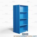 Closed Freestanding Industrial Storage Shelving, Starter Unit, 5 Shelves (36" Wide x 24" Deep x 75" High), #SMS-81-SHD2001B