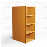 Closed Freestanding Industrial Storage Shelving, Starter Unit, 5 Shelves (36" Wide x 48" Deep x 87" High), #SMS-81-SHD2006B