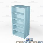 Closed Freestanding Industrial Storage Shelving, Starter Unit, 6 Shelves (36" Wide x 24" Deep x 75" High), #SMS-81-SHD2007B