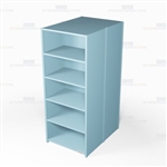 Closed Freestanding Industrial Storage Shelving, Starter Unit, 6 Shelves (36" Wide x 48" Deep x 87" High), #SMS-81-SHD2012B