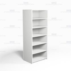 Closed Industrial Storage Shelving, Starter Unit, 7 Shelves (36" Wide x 24" Deep x 87" High), #SMS-81-SHD2018