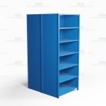 Closed Freestanding Industrial Storage Shelving, Starter Unit, 7 Shelves (36" Wide x 48" Deep x 87" High), #SMS-81-SHD2018B