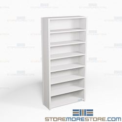 Closed Industrial Storage Shelving, Starter Unit, 8 Shelves (36" Wide x 12" Deep x 75" High), #SMS-81-SHD2019