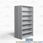 Closed Freestanding Industrial Storage Shelving, Starter Unit, 8 Shelves (36" Wide x 48" Deep x 75" High), #SMS-81-SHD2021B