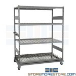 Long Span Mobile Storage Racks Rolling Portable 