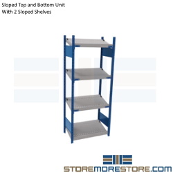 Titled Gravity Racks | Warehouse Small Box Stock Storage Shelf