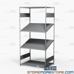 Sloped Shelving For Warehouses | First In First Out Steel Racking