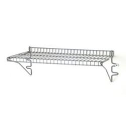 12" x 36" Valu-Gard&reg; Green Epoxy Finish, 105 Lbs. Weight Capacity - Snap-N-Slide&reg; Wire Wall Shelf, #SMS-83-SNSW1236VG